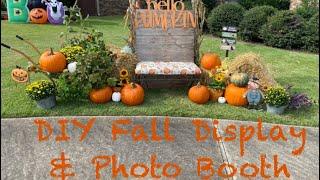 Creating a fall Display/Photo Booth.