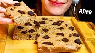 ASMR Chocolate Chip Baked Oatmeal Mukbang (No Talking|Eating Sounds)