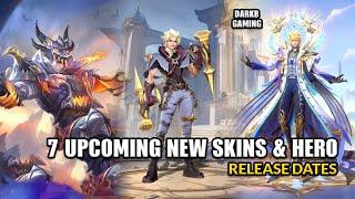 7 Upcoming New Skins Release Date | Clint Mythic Skin | New Hero Lucas | Mobile Legends