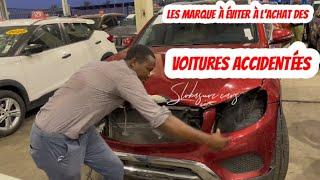 Les Marque de voitures à Éviter sur le marché des voitures Accidentées