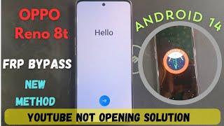 Reno 8t frp bypass || Android 14 || New method