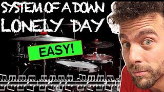 System Of A Down - Lonely Day - Drum Cover (with scrolling drum score)