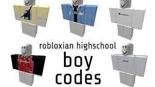 ROBLOXIAN HIGHSCHOOL BOY CODES