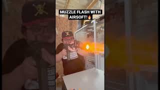 Muzzle Flash with Airsoft #short #shorts #airsoftgi #airsoft #tracer #muzzleflash