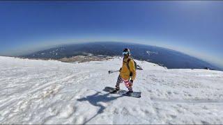 S2E28 - MOUNT HOOD Summer Splitboarding Timberline Lodge and Ski Area - Snowboarding