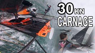 30 KNOT 18 FOOT SKIFF RACING! (Spring Series Race 5 - Highlights)