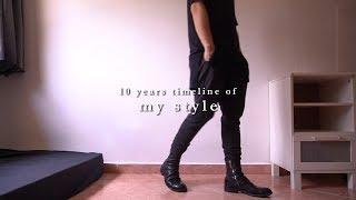 10 years timeline of my style