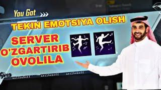 TEKINGA EMOTSIYA OLISH // SERVER O'ZGARTIRISH // ASILBEK OFF // PUBG MOBILE UZ