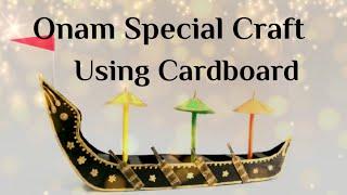 Onam Special Craft | Chundan Vallam | Race boat making | DIY