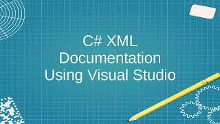 C# XML Documentation in Visual Studio