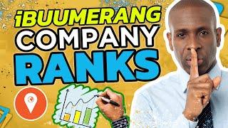  iBuumerang Compensation Plan - Company Ranks Explained (2020)