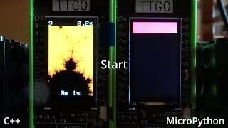 How fast is Python? - MicroPython versus C++