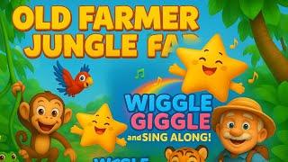 Old Farmer Jungle Fun | 3D Animation Rhyme | Kids Songs 2025  @WiggleGigglekid