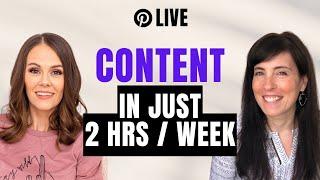 The 2-hr per Week Content Creation Plan (What we would do if we only had 2 hrs/wk for content!)