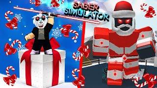 НОВОГОДНИЙ ИВЕНТ В СИМУЛЯТОРЕ САБЛИ! БОСС САНТА, НОВЫЕ КОНФЕТЫ И ПОДАРКИ! ROBLOX Saber Simulator