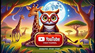  The Curious Owl Meets the Giraffe – A Magical Animal Tale | Animated Story 