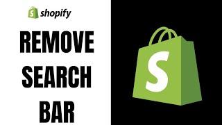 how to remove search bar in shopify ll Delete shopify search bar 2023