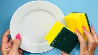 A plate and two sponges, Christmas decoration, you never imagined it!