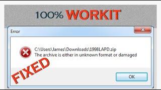 Cara Mengatasi Winrar the archive is either in unknown format or damaged