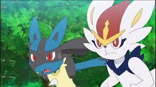 Pokémon - Lucario And Cinderace Finds Ash & Goh Getting Fat