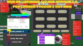 LUMINOUS GUI HUB  VERSION 2.0 OUT NOW FOR LUMBER TYCOON 2 (NEW UPDATED GUI HUB FOR ROBLOX)