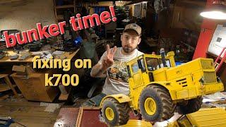 bunker time fixing new steering on rc kirovets k700 4x4 crawling tractor 3d print