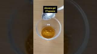 alovera & turmeric face pack for natural glowing skin#beauty#viralvideo #shortsfeed #youtubeshorts