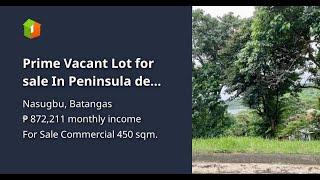 Prime Vacant Lot for sale In Peninsula de Punta Fuego with Views of the Majestic Sea