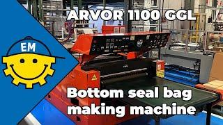 Arvor 1100 GGL | Bottom seal bag making machine