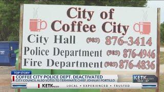 Coffee City Police Department deactivated, police chief terminated