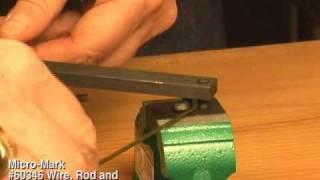 How to Bend Metal Rod Using Micro-Mark #60346 Wire, Rod & Strip Bender