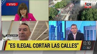  "Bullrich protege a la sociedad" - Jorge Alarcón sobre la Ley Antipiquetes