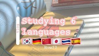 Studying multiple languages at the same time | book recommendation|  study vlog|