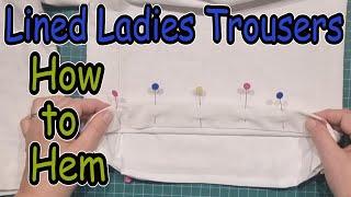 how to hem wide leg lined ladies trousers Pricing your alterations service