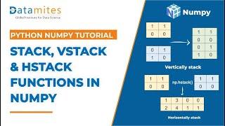 Stack, Vstack and Hstack | Numpy Stack functions | Python Numpy Tutorial