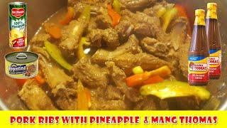 Pork Ribs with Pineapple, Mang Thomas & Homemade Liver Spread