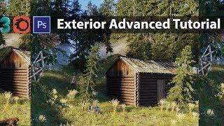 3ds Max Corona Render Exterior Advanced Tutorial (Voice Over)