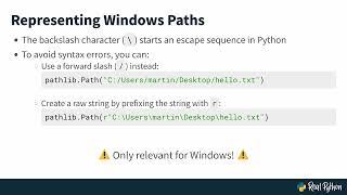 Introduction to File Paths and Python's pathlib: Python Basics