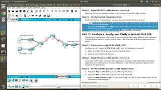 4.1.3.4 Cisco Packet Tracer 7.2 - Configuring IPv6 ACLs