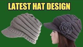 New cap topi design/topi design for gents and ladies/topi banane ka tarika/cap knitting patterns
