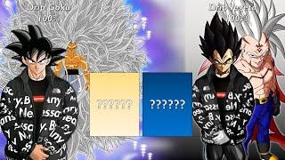 Drip Goku(Goku) Vs Drip Vegeta(Vegeta) Power Level