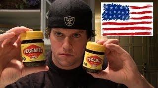 AMERICAN GUY INHALES 2 VEGEMITE JARS IN 3 MIN