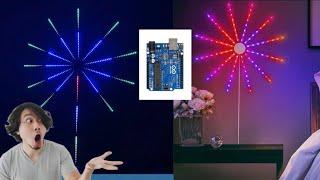 "DIY Firework LED Show with Arduino & WS2812 - Mesmerizing Light Art!"