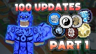 100 UPDATES COMPILATION Part 1 + (NEW CODES) | Shinobi Life 2