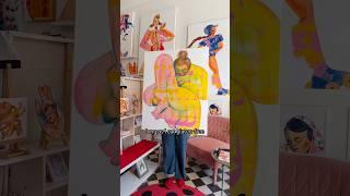 Painting process ”My Tummy. My precious.” #paintingprocess #painting #celiacdisease #keliakia #arte