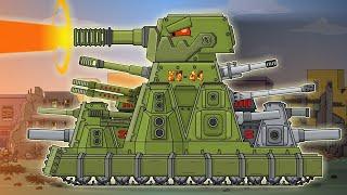 POWER AND ANNIHILATION of KV-44-M2 - Cartoons about tanks