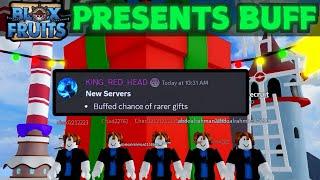 *OMG* NEW PRESENTS BUFF (Easy Fruits) | Blox Fruits Christmas Update