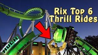 Rix Top 6 Thrill Rides at Universal Studios Orlando