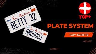 PLATE SYSTEM [QBCORE]  | TOP+ SCRIPTS