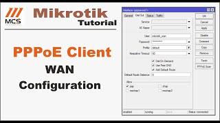 PPPoE Client Configuration in Mikrotik WAN